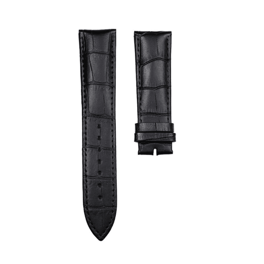 Black Leather Strap – Quality Leather Watch Band – Premium Leather Watch Strap